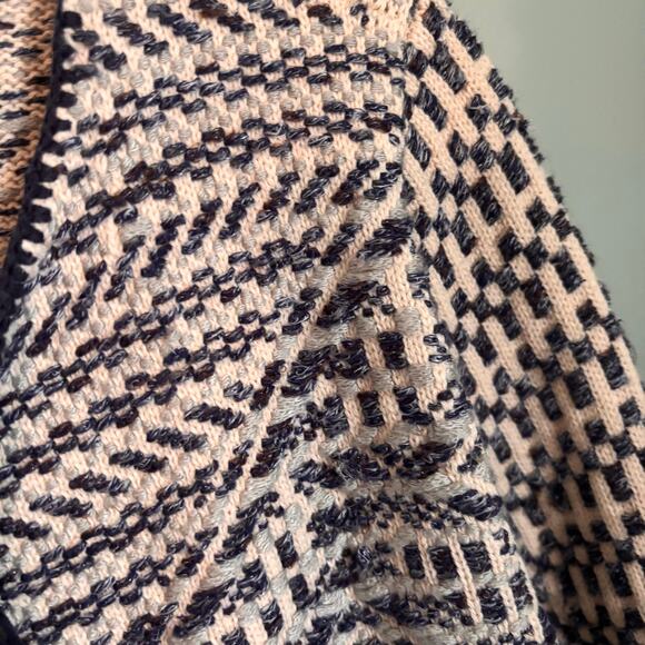 Lucky Fringe Hem Aztec Print Open Front Blazer Jacket - Picture 6 of 7